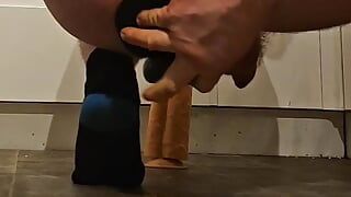Tap, fist, gape big anal toy compilation