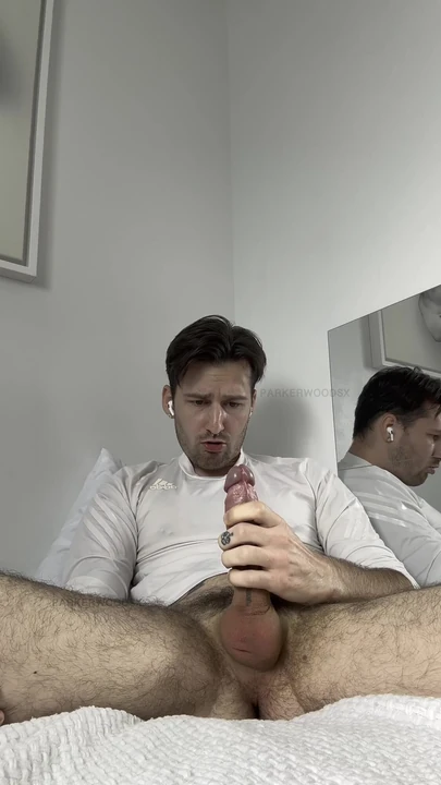 Iconic moment from "Selfsucking College Boy Goons As He Cums In His Mouth"