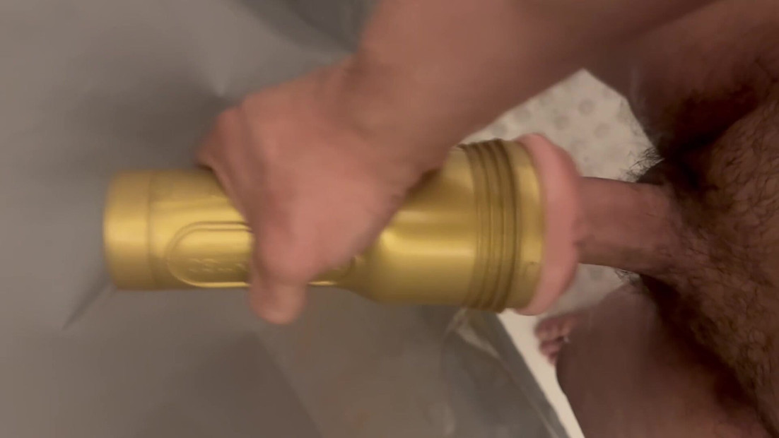 Fleshlight fuck and cumshot.