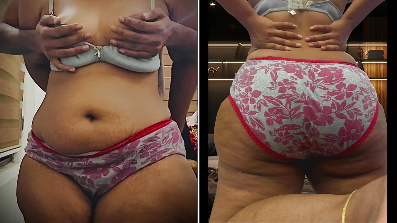 The curvy milf body and ass is showcased to her bull on vc.Big ass horny hotwife teases husbands small dick and in the climax sh