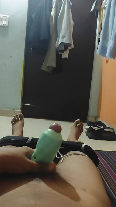 Ripped apart and Enjoying with massager.