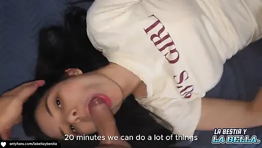 Er fickt meine reiche muschi mit seinem großen schwanz, der auf mein gesicht kommt, selbstgedreht