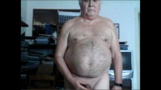 Opa-Show vor der Webcam