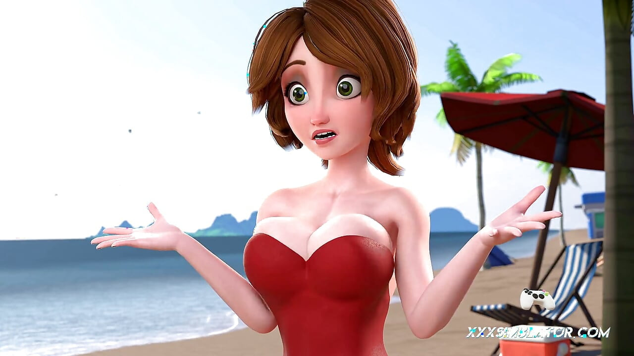 Tia Cass - jogo na praia