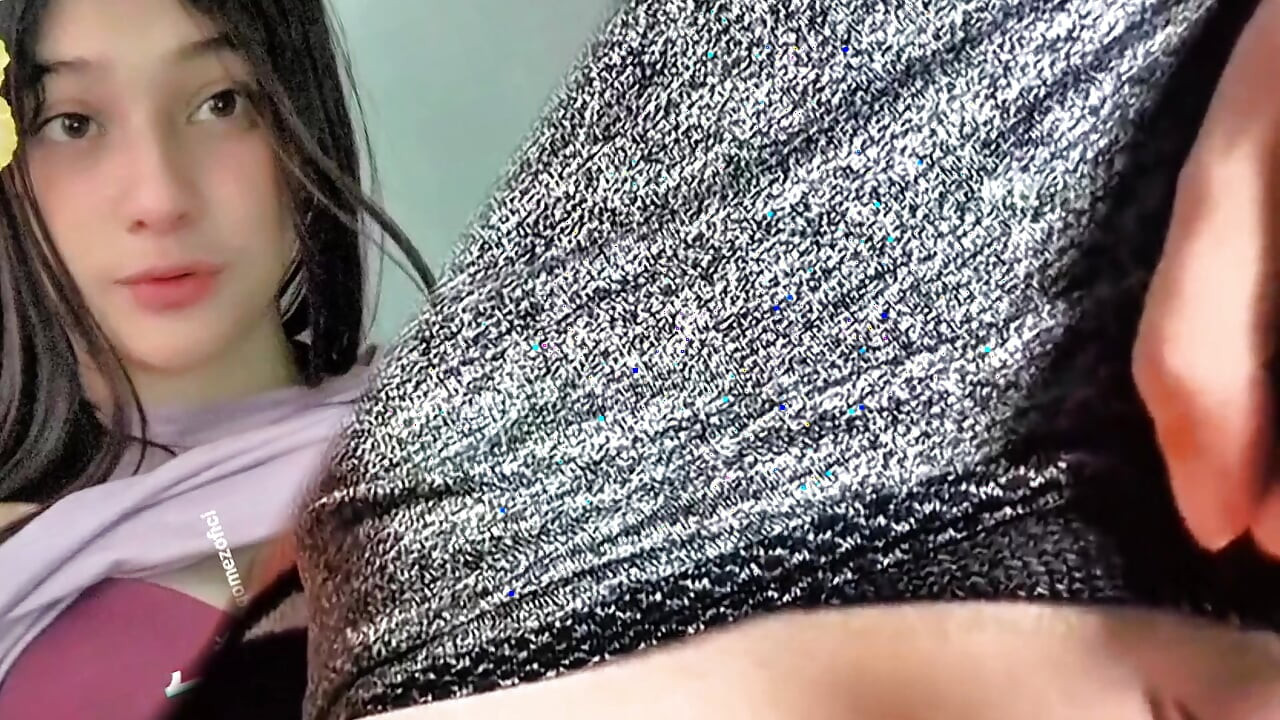 Colombian woman makes video call with her stepfather