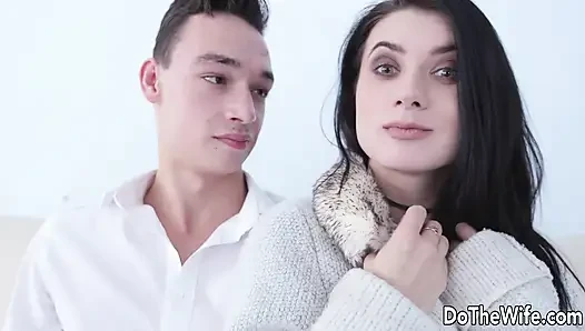 Big Dicked Stud Fucks Petite Wife Nicol Black in The Ass
