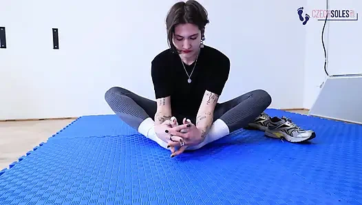 White Socks Goddess in the Gym