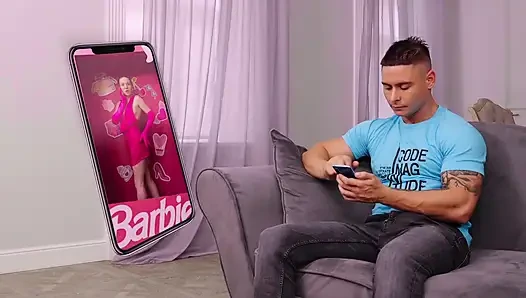 Barbie si cewek hot rambut pirang diuji dengan crot di dalam
