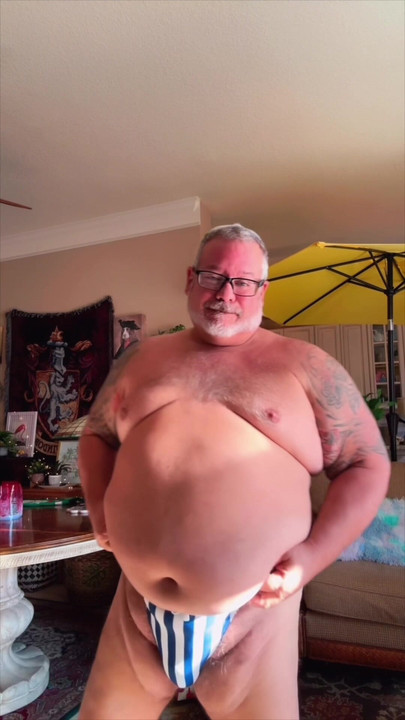 BIGGEST BELLY ON GRANDPA WITH HUGE BELLY