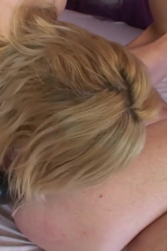 Fucking my boyfriend with a black big dildo