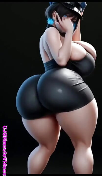 Just a police officer bounce ass, Ai animation