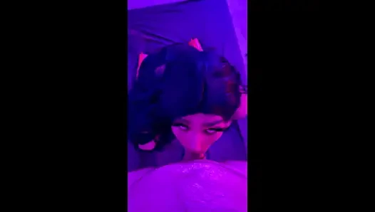 Latina CD’s Phat Ass Gets Pounded by Fan Sloppy Blowjob to Hard Backshots