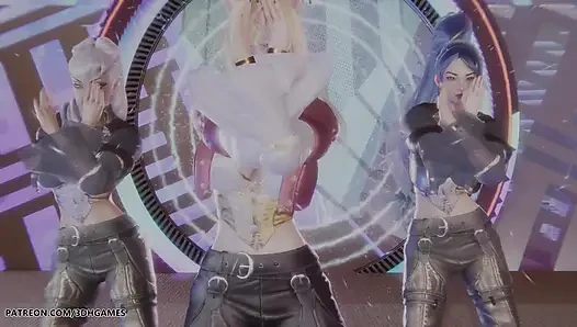 Kard - Gunshot Ahri, Kaisa & Evelynn Sexy Striptease