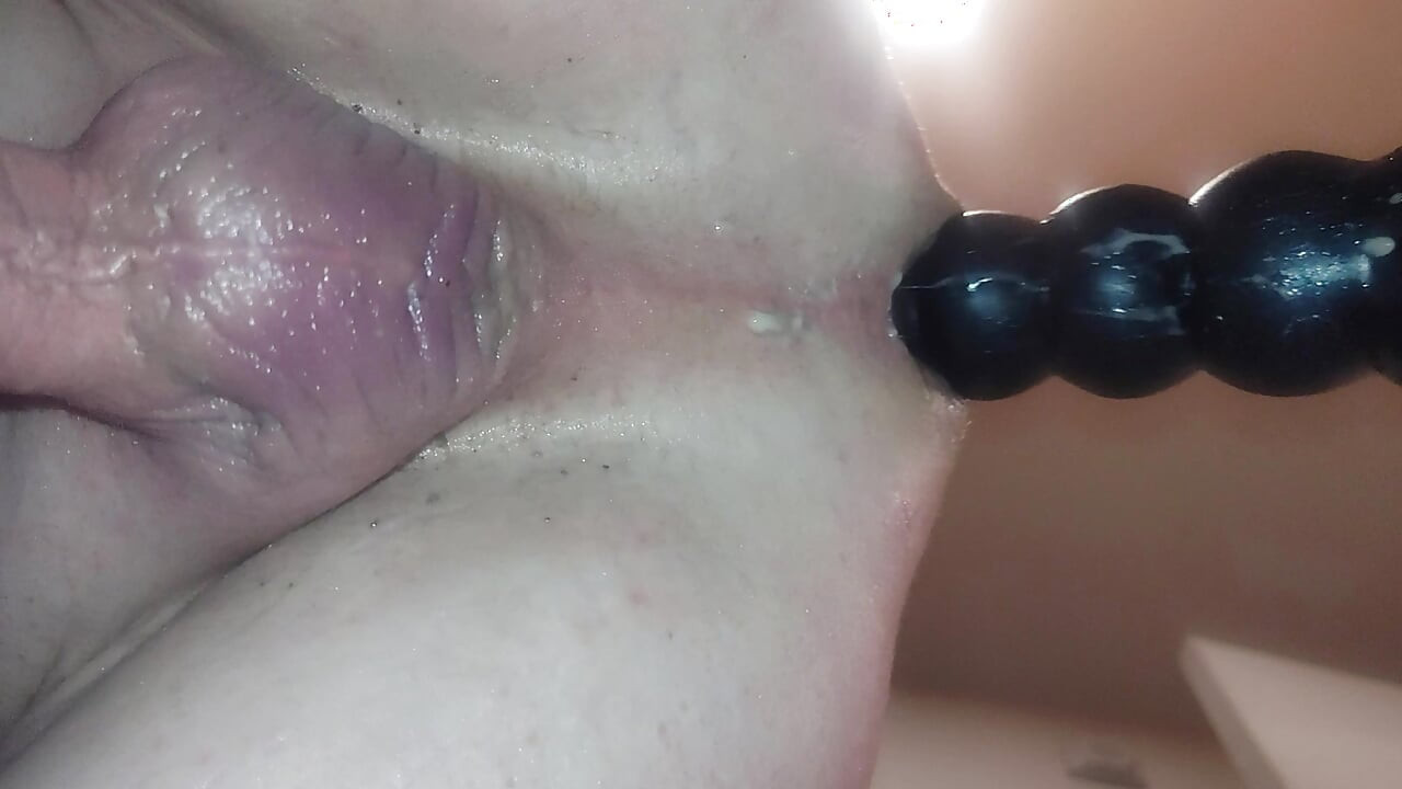 Redheaded white boy fucked by huge dildo machine
