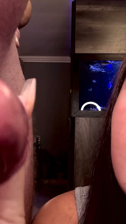 Cuckold slut humiliates her fag boy with the help of her new stud | Clip 1