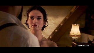 Lily james en la excepción