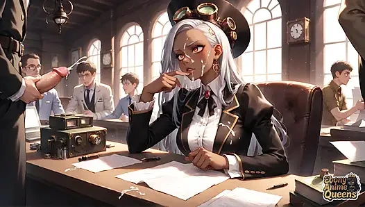 Sultry Ebony Conformity and Darkly Sweet Office Domination!