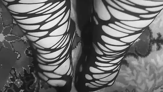 Black gothic socks