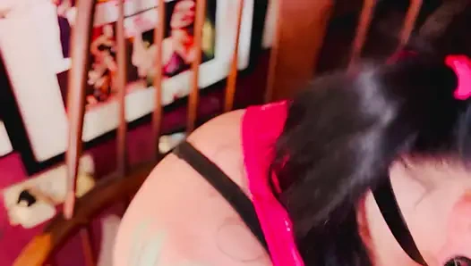 18 Rings & Latex Gloves! Miss Tina Snua Smoking 2 Cork Cigarettes For Her Glove Fan! - Smoker OMI OME Snap Inhales Drifting