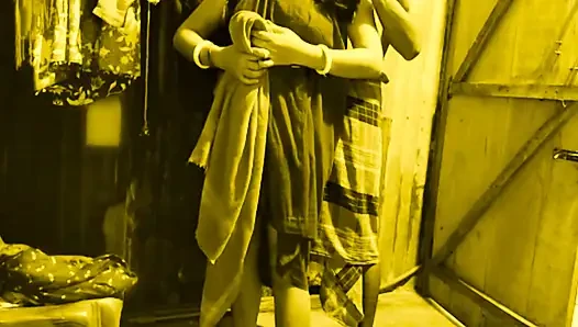 Horny bhabi hard fuck with her tight pussy after bath.