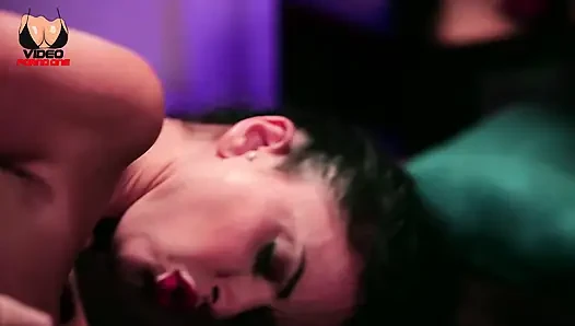 This Hot Brunette Gets Licked on the Billiards!