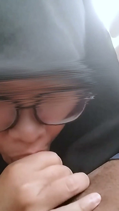 Naughty Hijab Girl So Horny, She Sucks Taxi Driver Cock in the Car Backseat - Minokiiko | Clip 1