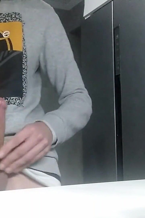 Huge Cock Unloads Cumshot After 1 Week, Plays with Thick Cum