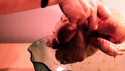 Fleischmassage fleisch auf spucke fleisch in meinem mund
