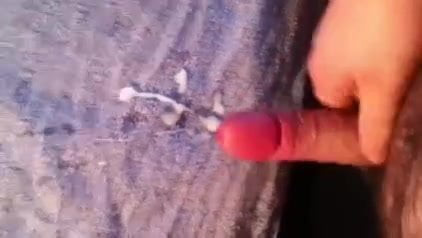 My uncut cock with lots of foreskin cumming