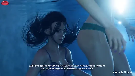 Mrs Denvers 17 Wanda and Lois Spend Quality Time Together in Swimingpool