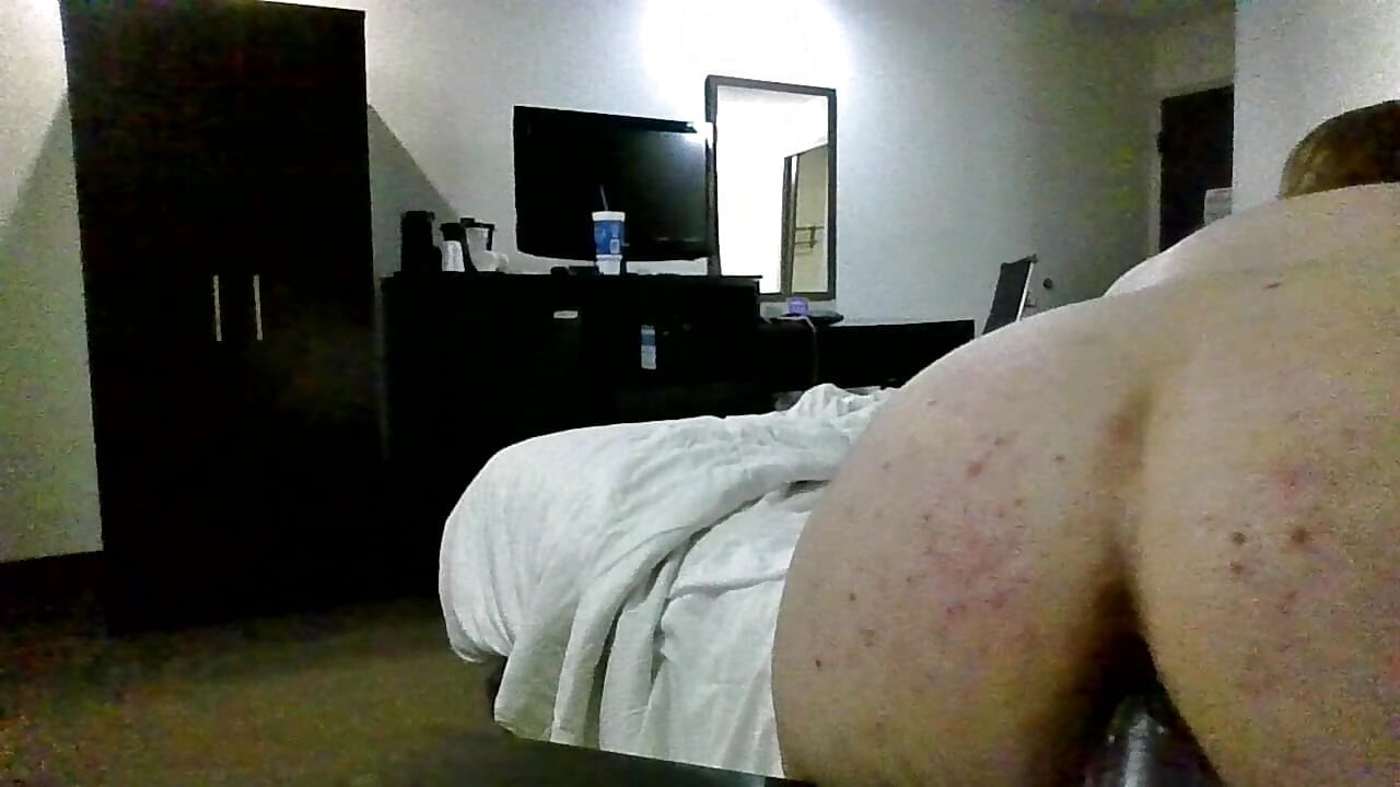 Slut playin in hotel room waiting for cock too arrive to pound me