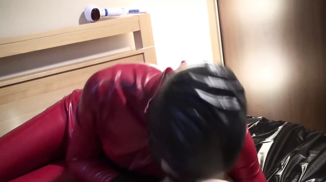 Latex Danielle try first Blowjob. Full Movie