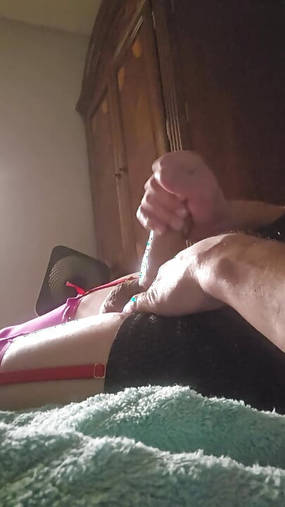 Sissy crossdresser husband Jasmine cock play