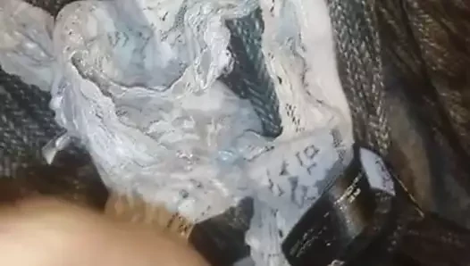 Me cuming on wife's underwear