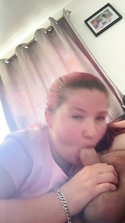 Sucking my partnered penis