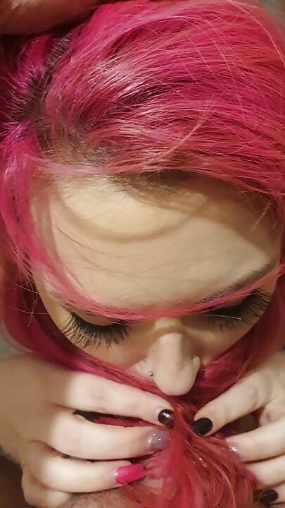 Schlampig, nass & schmutziger Haarjob mit sperma im haar