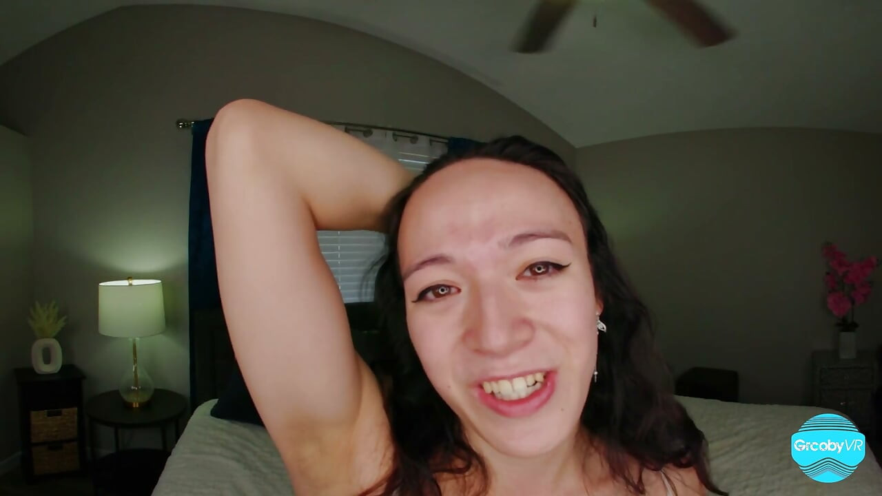 GROOBYVR Trans Beauty Takes Bareback Anal in Reverse Cowgirl & Missionary POV