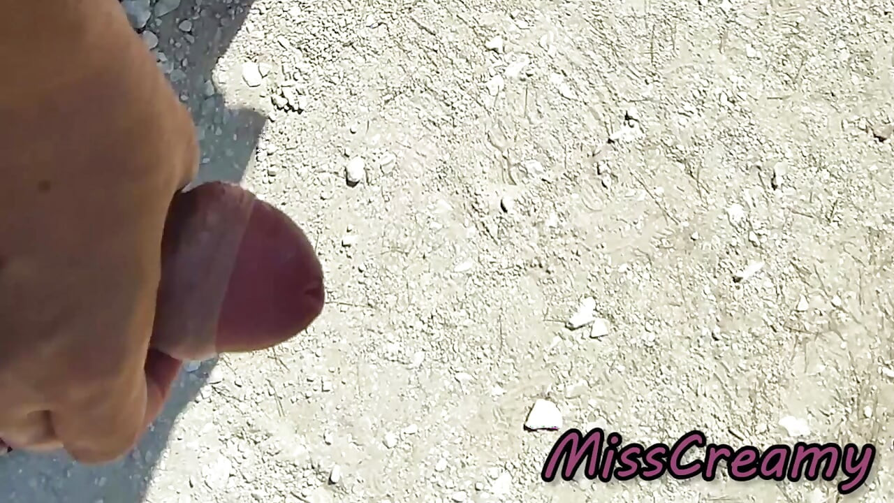French MILF Blowjob Amateur on Nude Beach in Greece to Stranger with Cumshot - Misscreamy