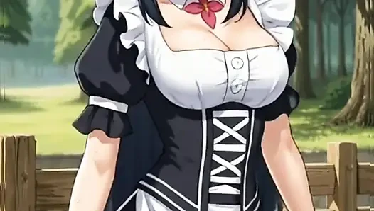 Anime-mädchen tanzen