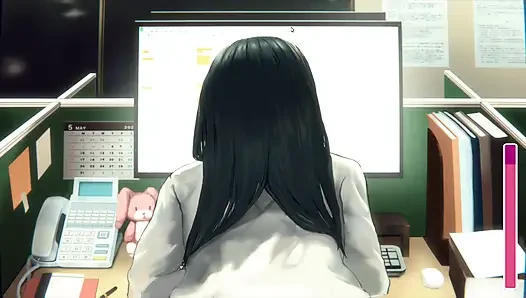 Hentai Game – This Office Worker Keeps Turning Her Ass Towards Me