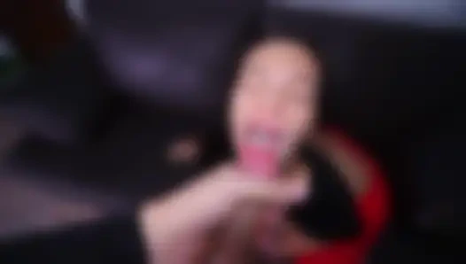 Ayira's Oiled Big Ass in Ripped Red Leggings - rough Anal & Facial Blast