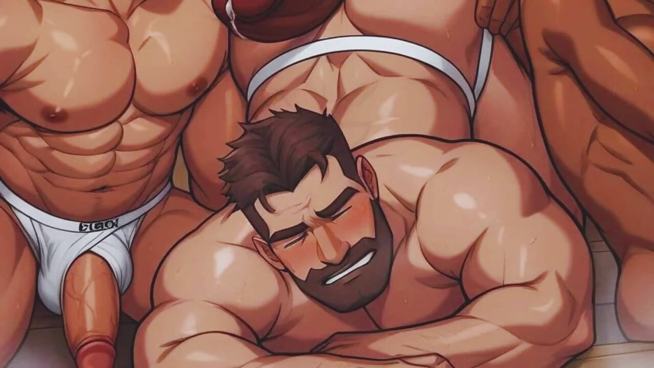 Married Straight Men Cheat on Their Wives and Have Gay Orgy in Sauna