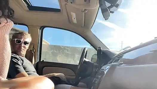 Hot Caught Fucking Auf Dem Fahrersitz