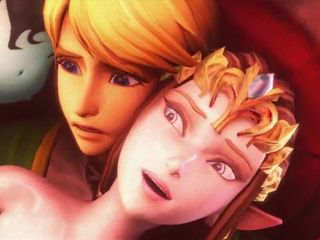 Link von Prinzessin Zelda zum Cuckold gemacht, Ganons Schwanz genießend