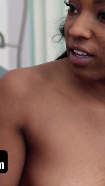 Spectacular moment from "SisLovesMe - Horny Stepbro Shoves His Big Fat Cock Down His Alluring Ebony Stepsis Sizi Sev's Throat"