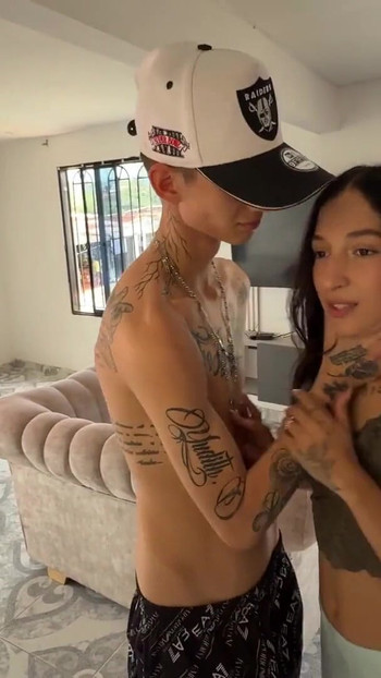 Powerful moment from "Come stepbrother warm me up because I want to upload the video to social networks. My fucking"