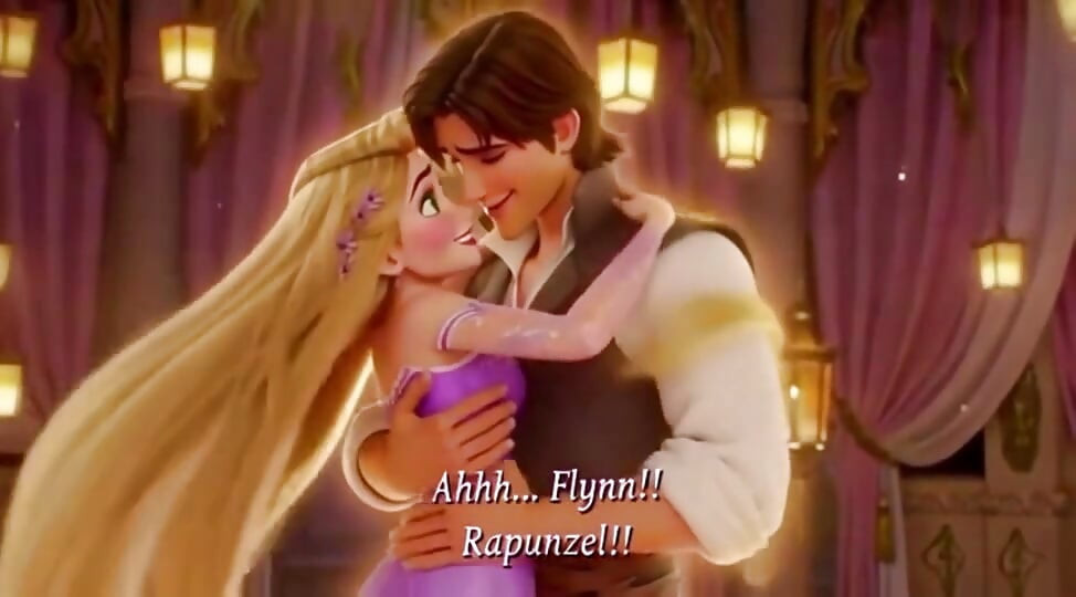 RAPUNZEL & FLYNN RIDER LANTERN TOWER PASSION - Romantic 3D Anime