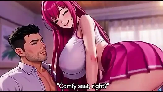 Step daughter seduce step father alone in room