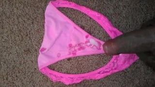 cum on nieces pink vs thong panty