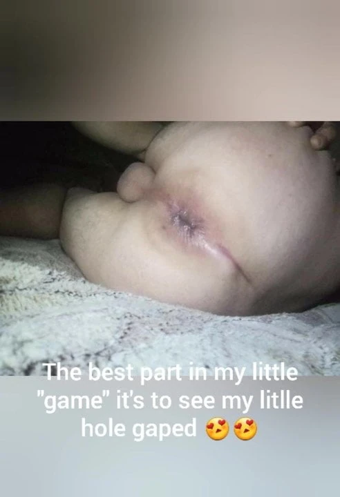 Solo me. Masturbating and play with tiny virgin asshole